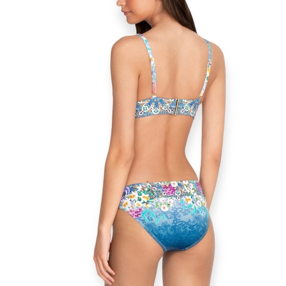 JOHNNY WAS Sunset Bikini Adjustable Shoulder Straps Top Hipster Bottoms Set NWT - Picture 6 of 14